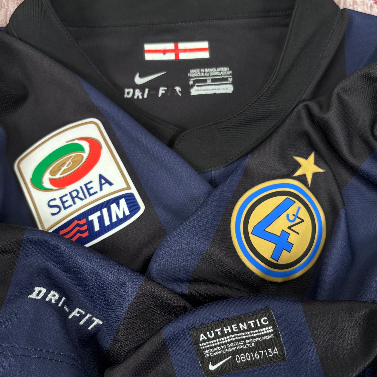 2013/14 Inter Milan Home Shirt - Javier Zanetti - M
