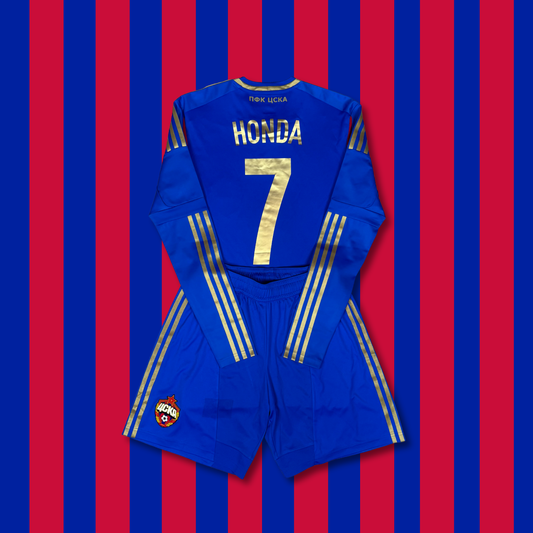 2012/13 CSKA Moscow Home Longsleeve Shirt - Honda - Player Issue