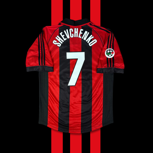 1998/99 AC Milan Home Shirt - Shevchenko - M