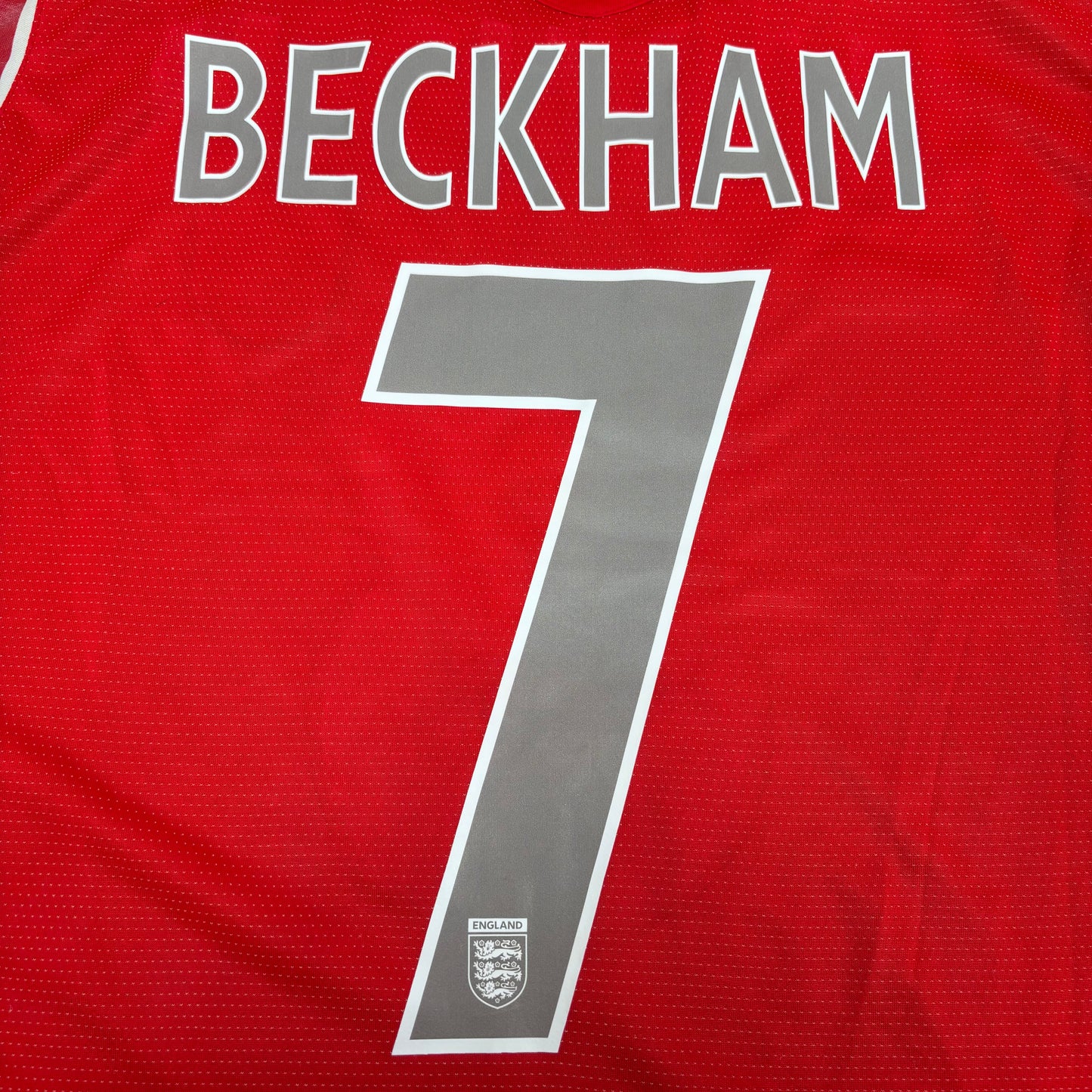 2004/05 England Away Longsleeve Shirt - Beckham - L