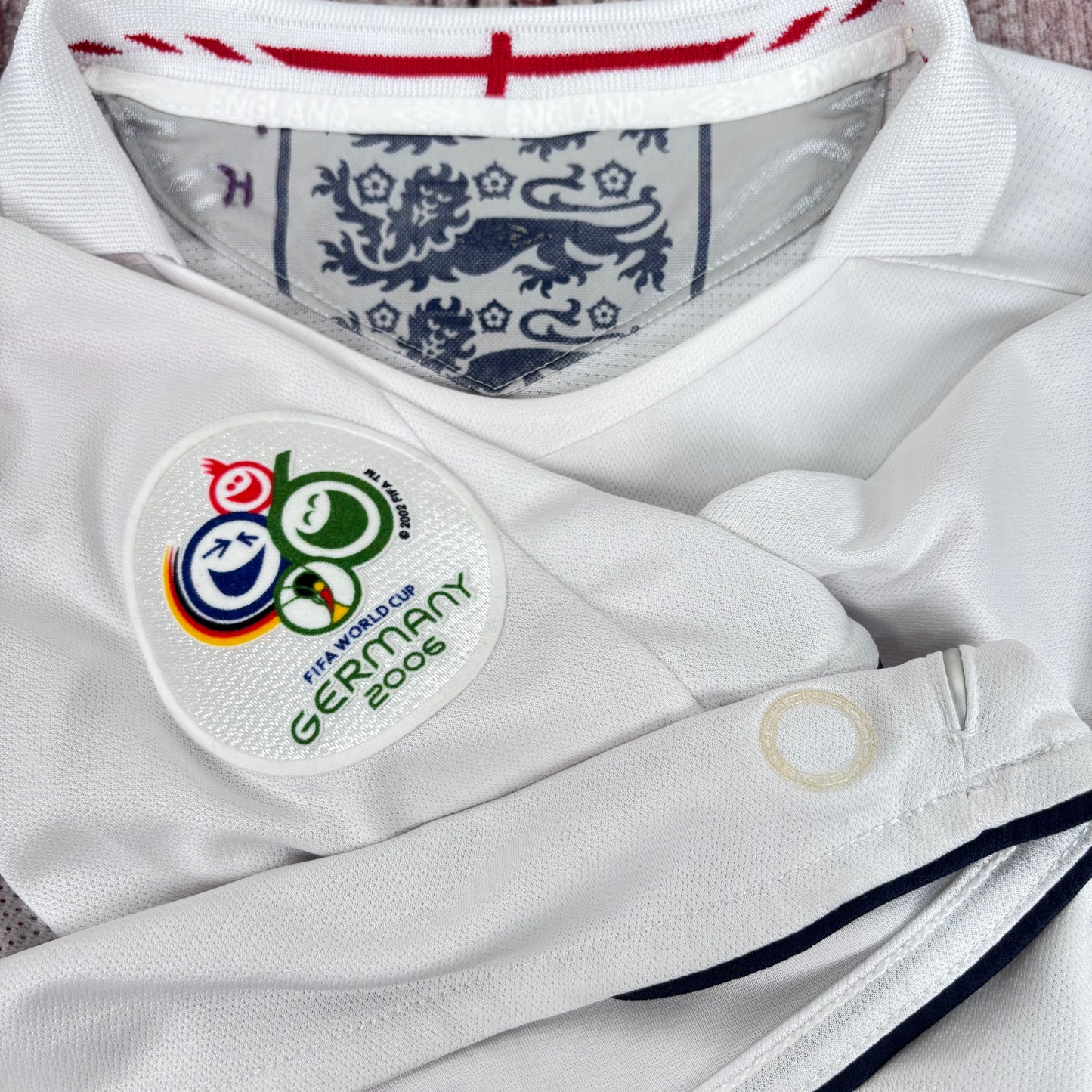 2006/07 England Home Shirt - Beckham - M