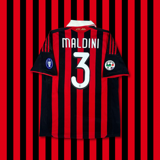 2009/10 AC Milan Home Shirt - Maldini - M