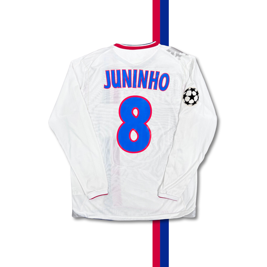2007/08 Olympique Lyon Home Longsleeve Shirt - Juninho - L