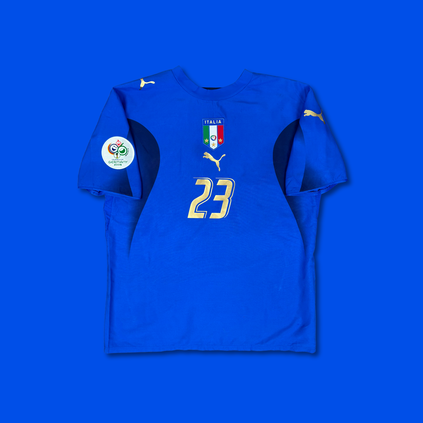 2006/07 Italy Home Shirt - Materazzi - M