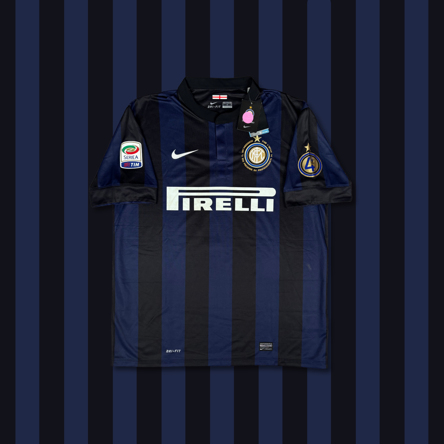 2014/15 Inter Milan Home Shirt - Zanetti - XL - New with Tag
