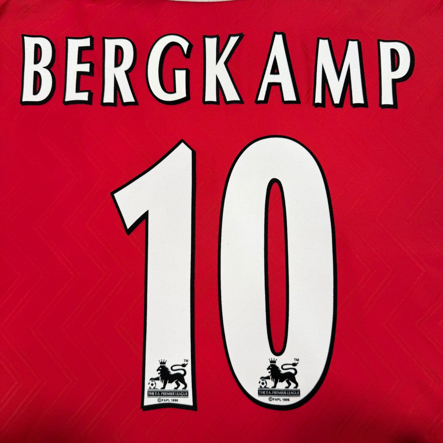 1996/97 Arsenal Home Shirt - Bergkamp - XL