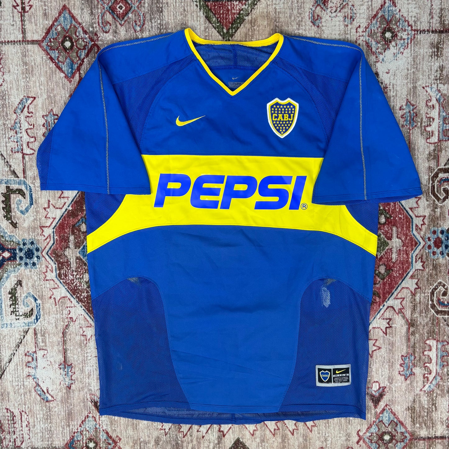 2003/04 Boca Juniors Home Shirt - Tevez - M