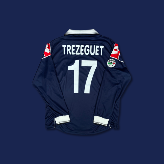 2001/02 Juventus Away Longsleeve Shirt - Player Issue - L - Trezeguet