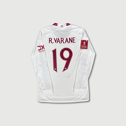 2023/24 Manchester United Away Longsleeve Shirt - Player Issue - Varane - M