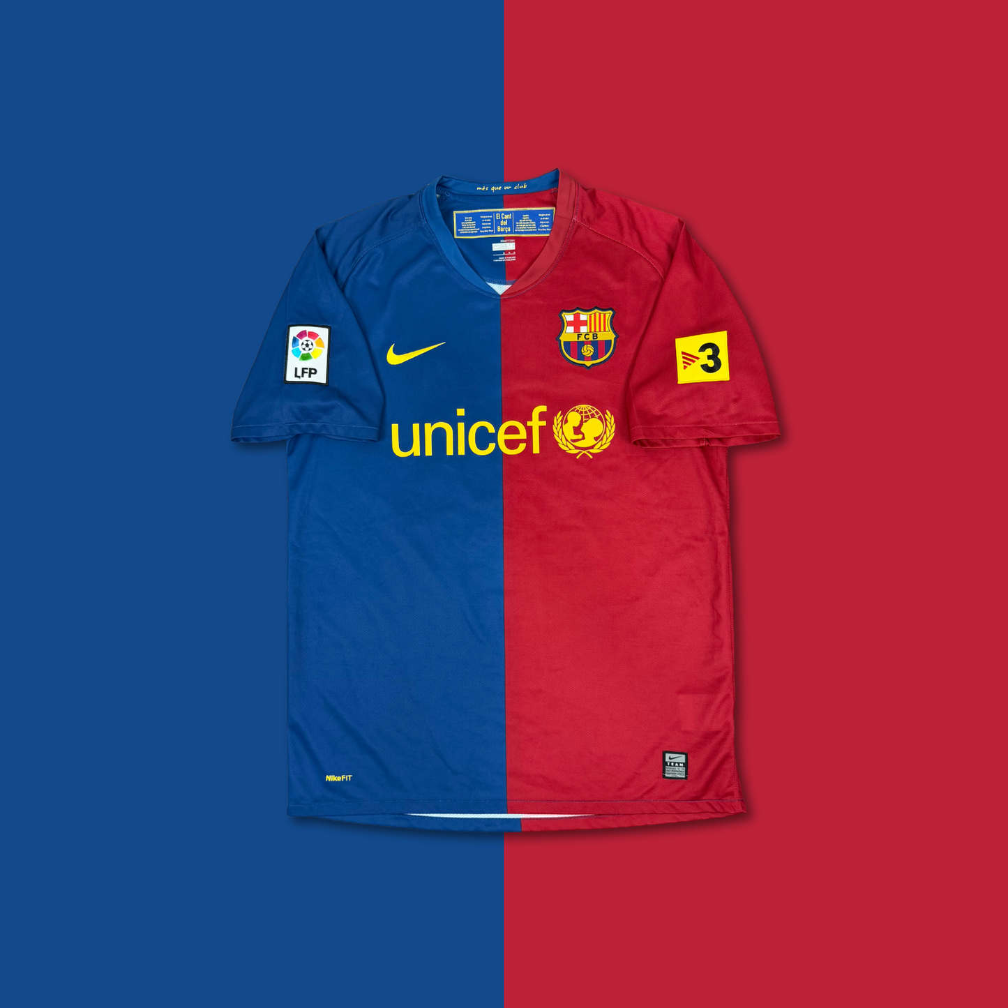 2008/09 Barcelona Home Shirt - Messi - M