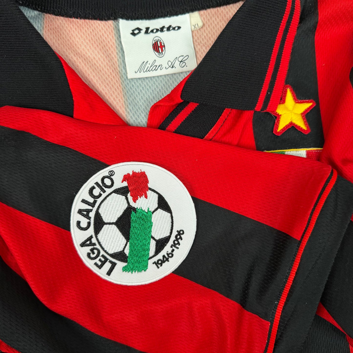 1996/97 AC Milan Home Shirt - Baggio - XL