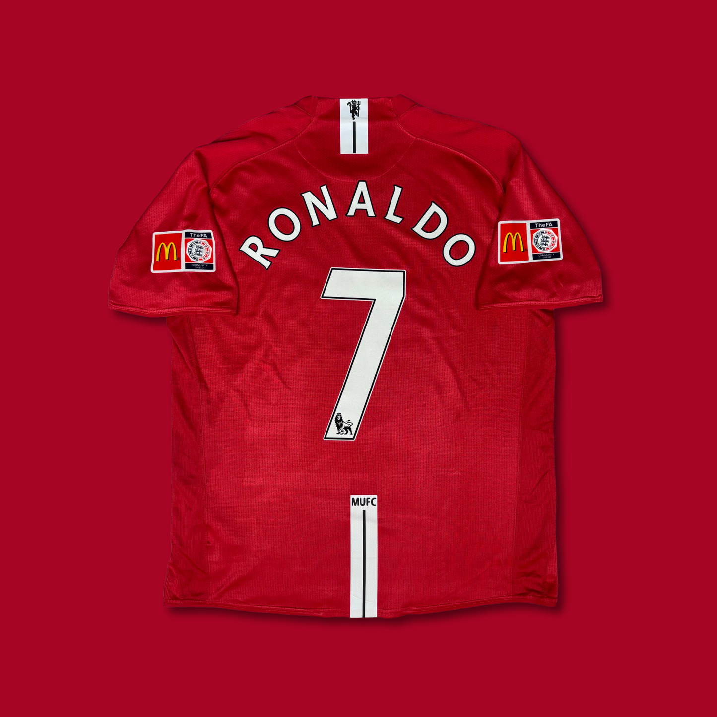 2007/08 Manchester United Home Shirt - Ronaldo - XL