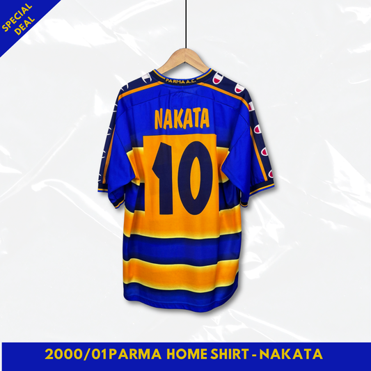 2000/01 Parma Home Shirt - Nakata - L