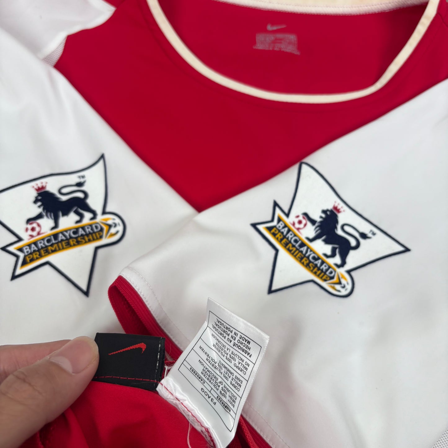 2003/04 Arsenal Home Shirt - Bergkamp - XL