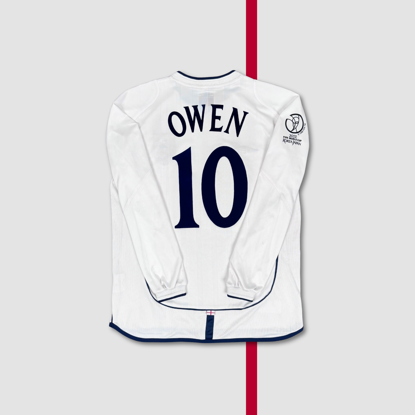 2001/02 England Home LongsleeveShirt - Owen - M