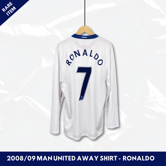 2008/09 Manchester United Away Longsleeve Shirt - Player Issue - Cristiano Ronaldo - L - New With Tag