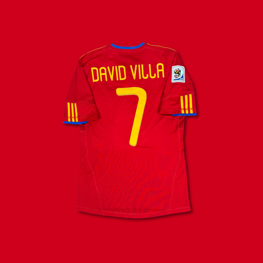 2010/11 Spain Home Shirt - David Villa - S