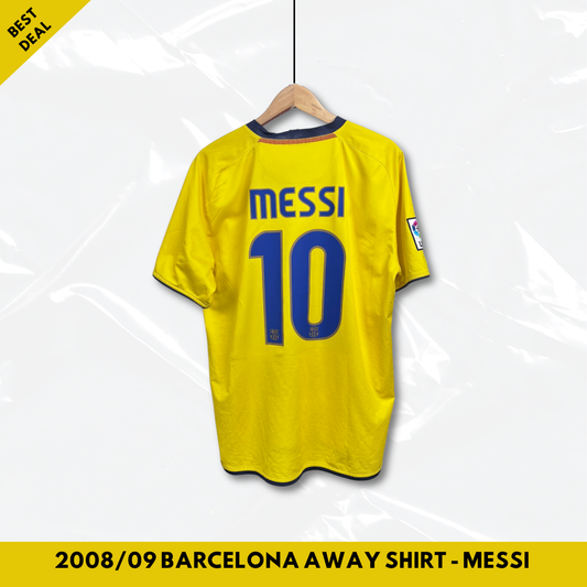 2008/09 Barcelona Away Shirt - Messi - L