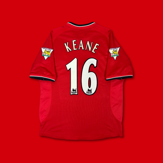 2000/01 Manchester United Home Shirt - Keane - L