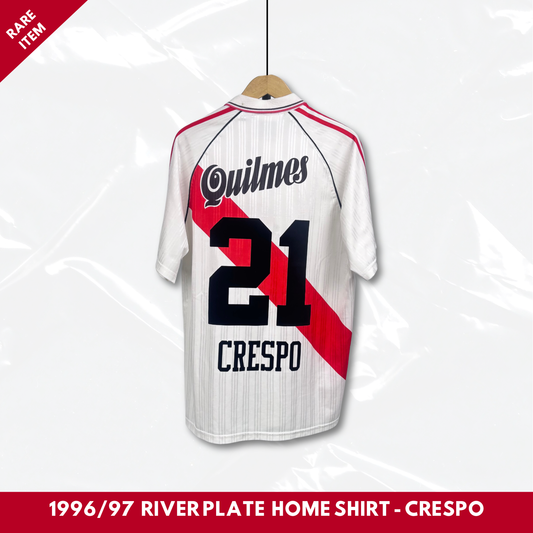 1995/96 River Plate Home Shirt - Crespo - M