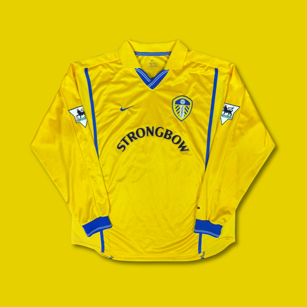 2000/01 Leeds United Away Longsleeve Shirt - Kewell - XL