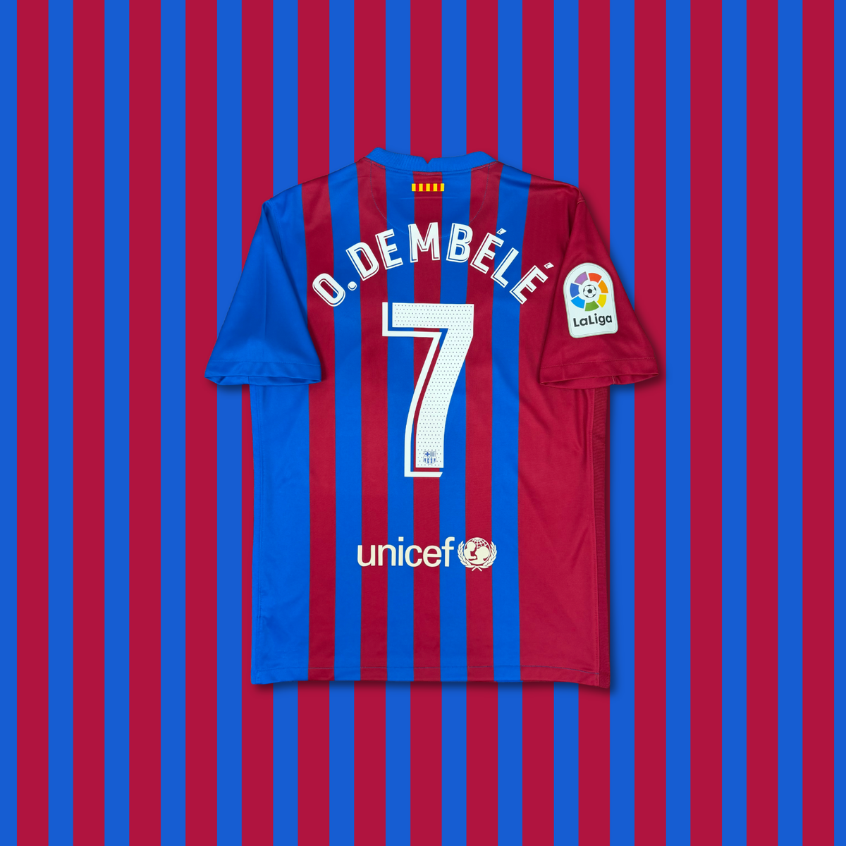 2021/22 Barcelona Home Shirt - Dembele - M