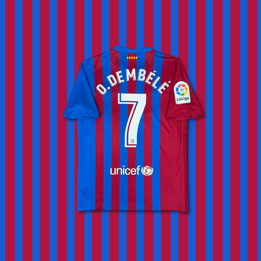 2021/22 Barcelona Home Shirt - Dembele - M
