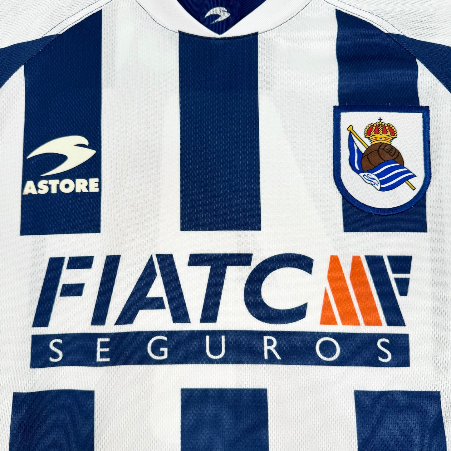 2003/04 Real Sociedad Home Longsleeve Shirt - Alonso - M