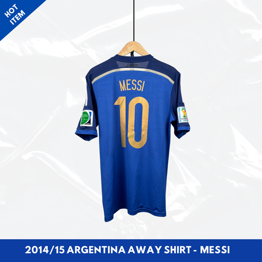 2014/15 Argentina Away Shirt - Messi - L
