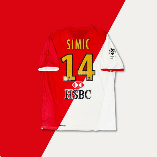 2007/08 AS Monaco Home Shirt - Simic - M