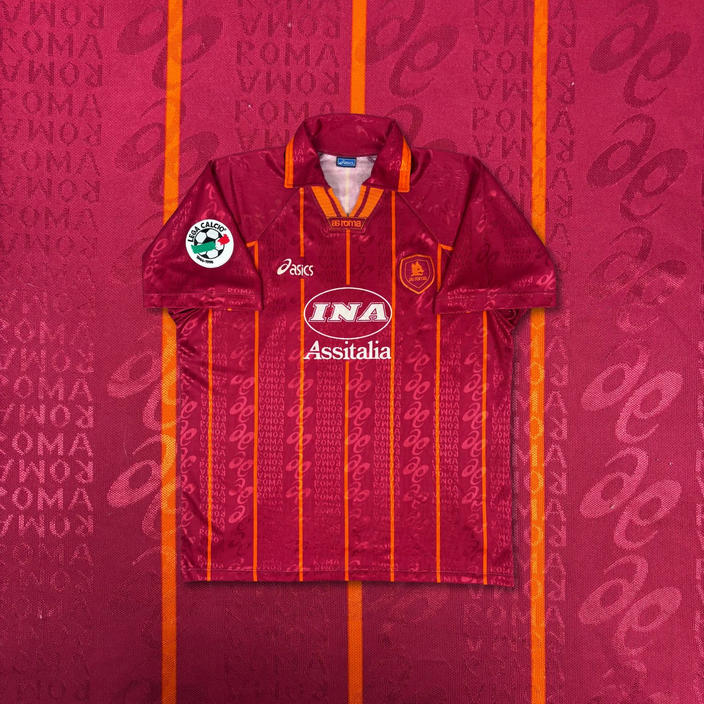 1996/97 AS Roma Home Shirt - Totti - XL