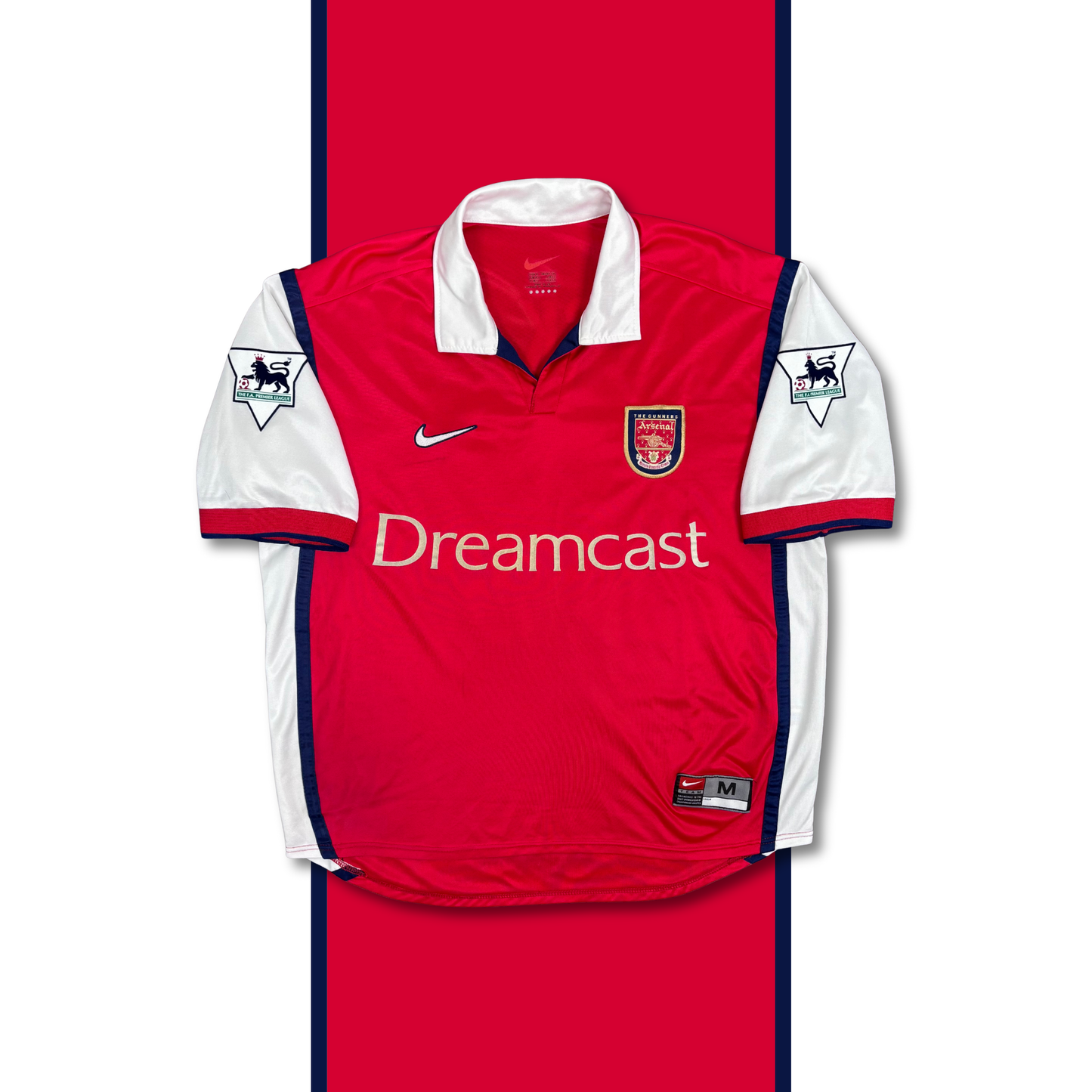 1999/00 Arsenal Home Shirt - Bergkamp - M