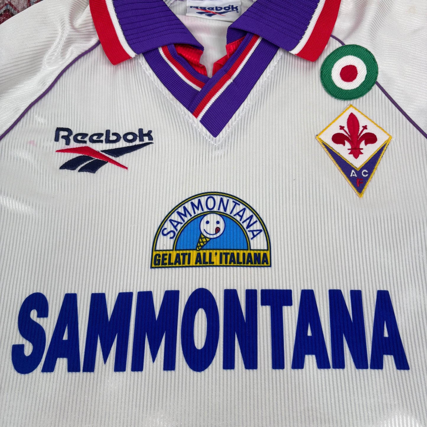 1995/96 Fiorentina Away Longsleeve Shirt - Batistuta - L