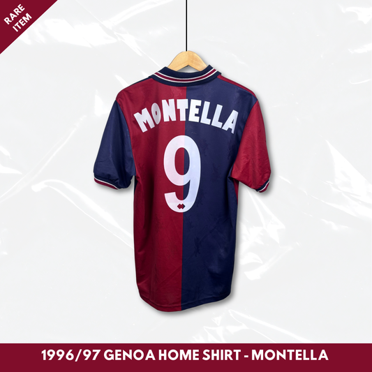 1996/97 Genoa Home Shirt - Montella - M