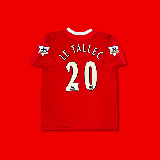 2002/03 Liverpool Home Shirt - Le Tallec - L