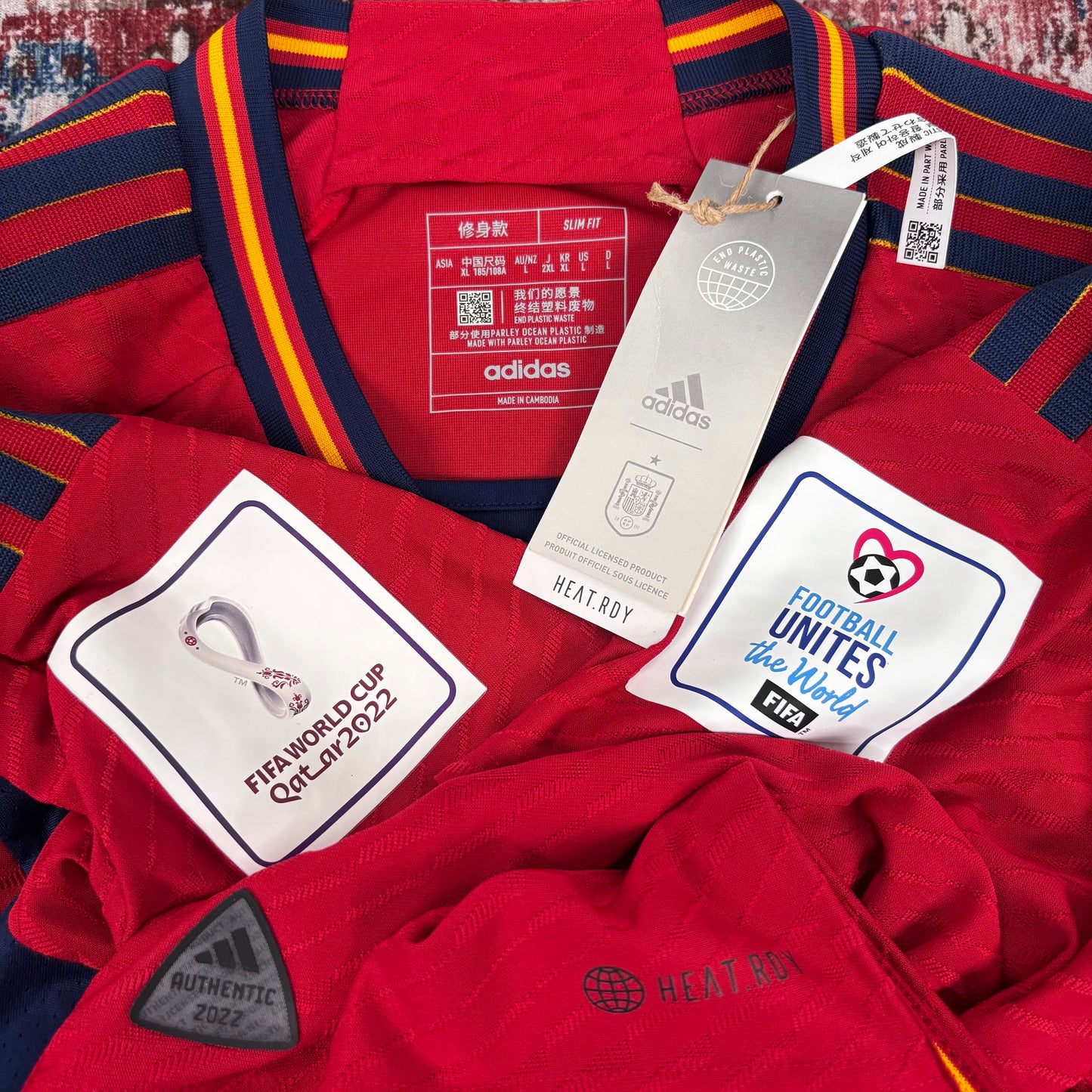 2022/23 Spain Home Shirt - Player Issue - Gavi - L - New With Tag
