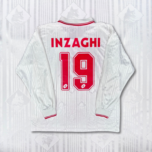 1997/98 Piacenza Home Longsleeve Shirt - Inzaghi - XL