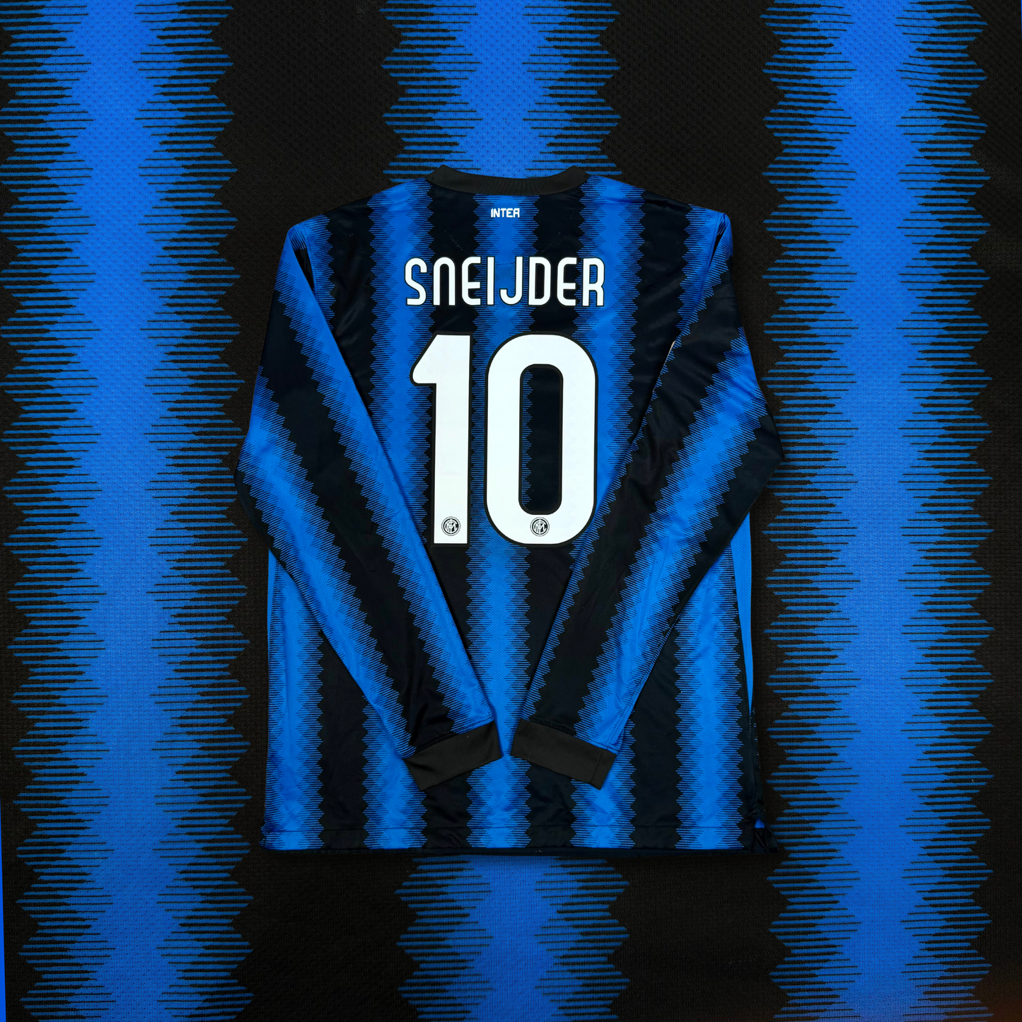 2010/11 Inter Milan Home Longsleeve Shirt - Sneijder - L