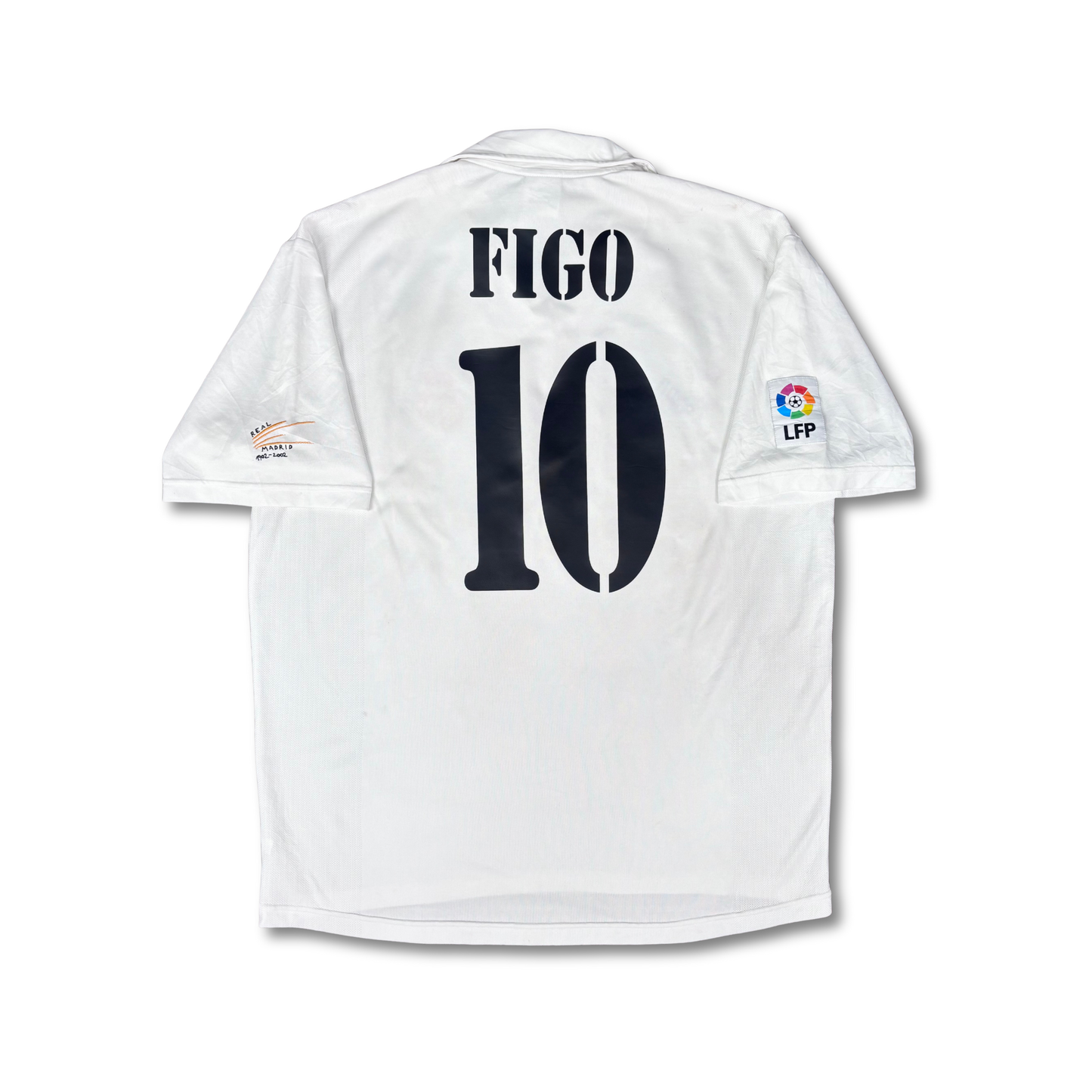 2002/03 Real Madrid Home Shirt - Figo - XL