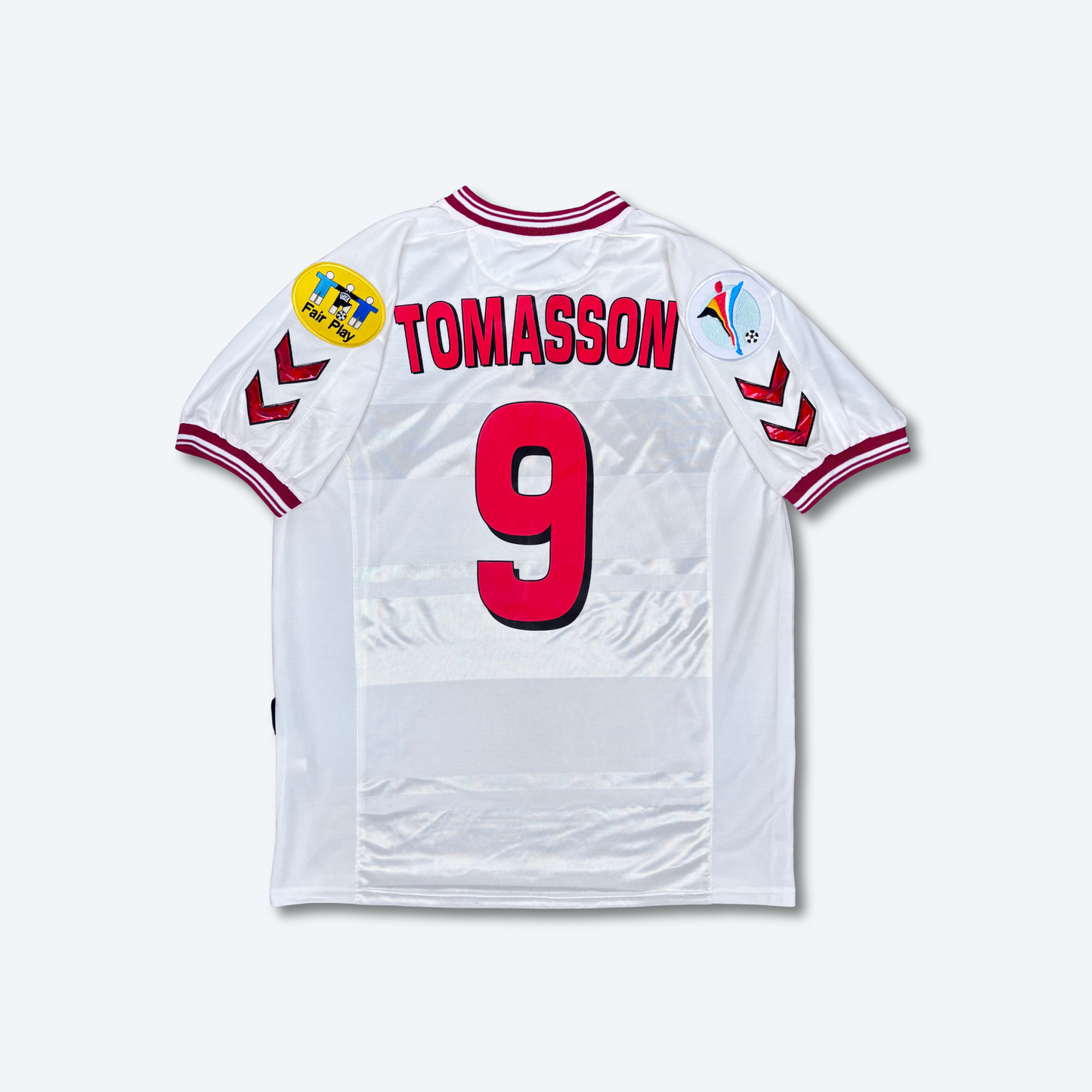 2000/01 Denmark Away Shirt - Tomasson - XL