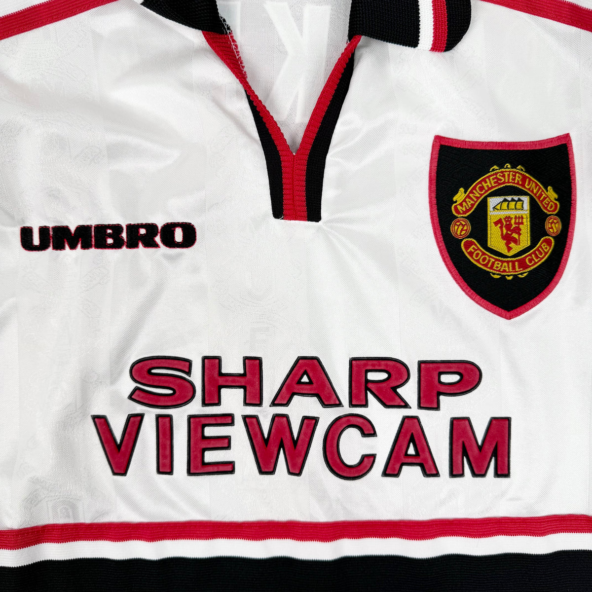 1998/99 Manchester United Away Home Longsleeve Shirt - Beckham - L