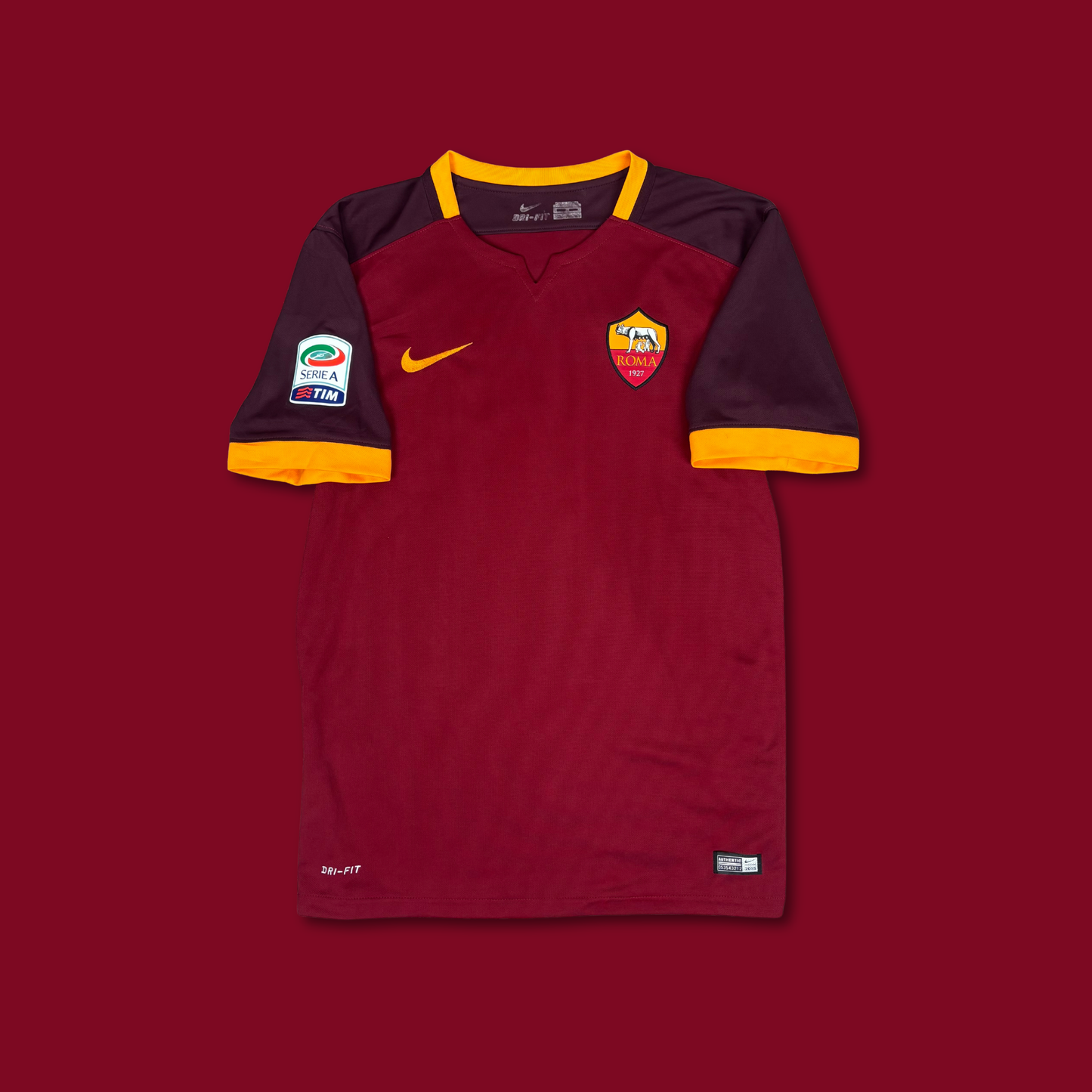 2015/16 AS Roma Home Shirt - Mo Salah - M