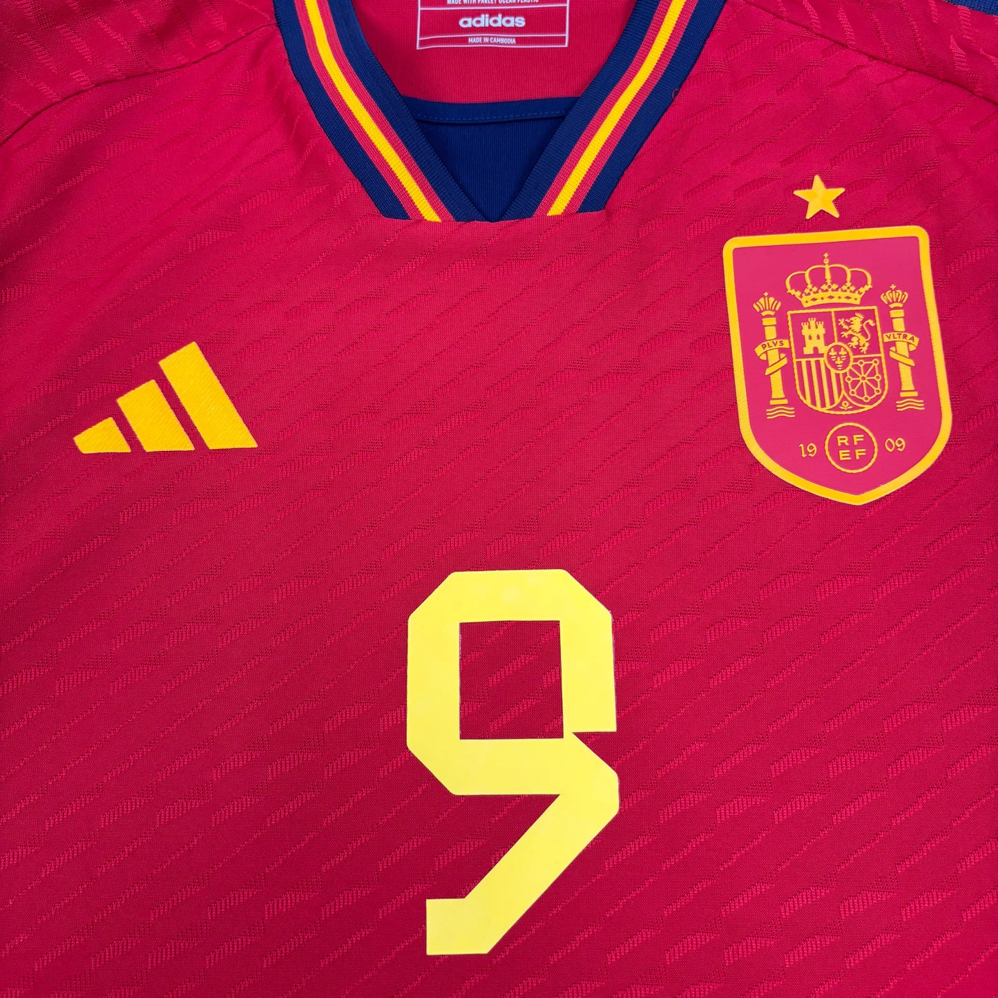2022/23 Spain Home Shirt - Player Issue - Gavi - L - New With Tag