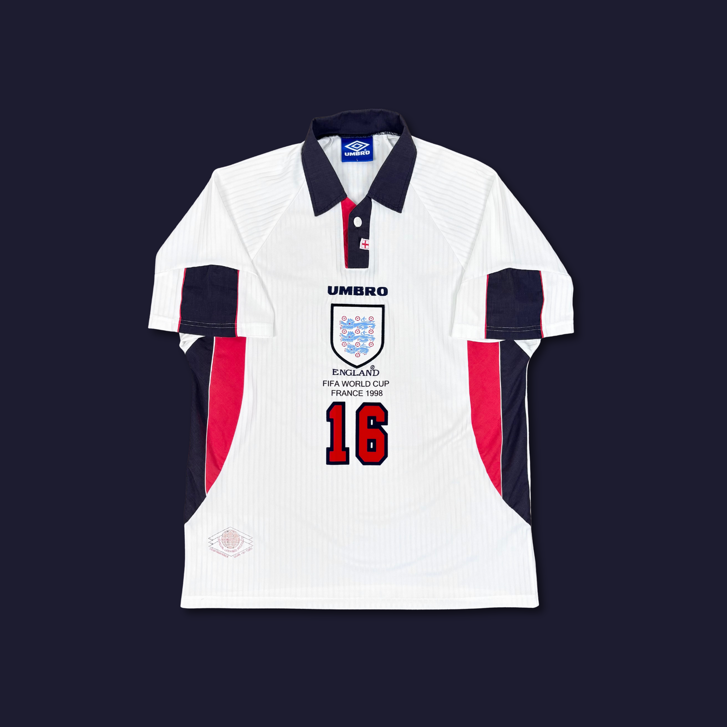 1998/99 England Home Shirt - Scholes - L