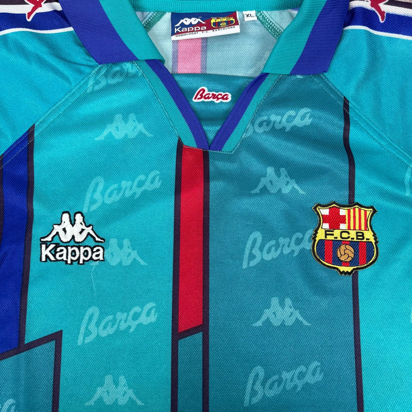 1996/97 Barcelona Away Shirt - Ronaldo Nazario - XL