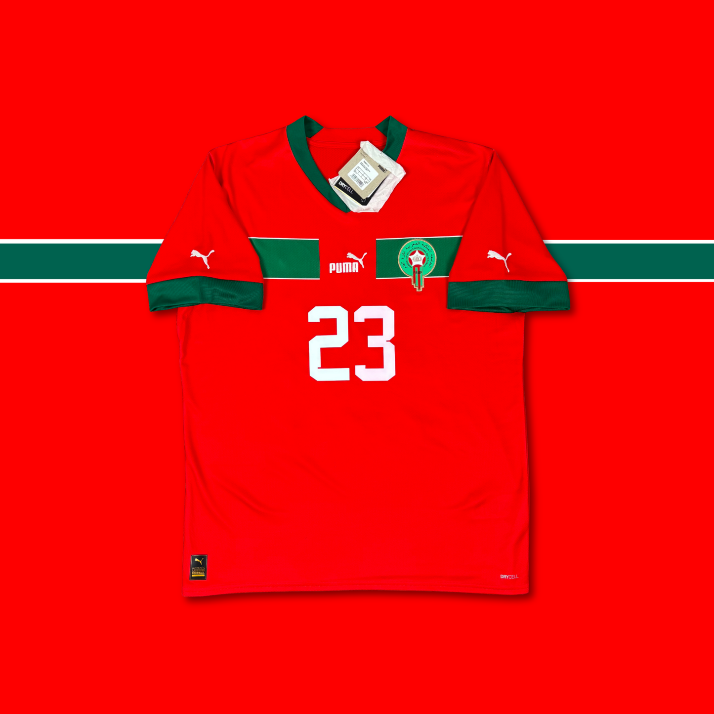 2022/23 Morocco Home Shirt - El Khannouss - New with Tag - L