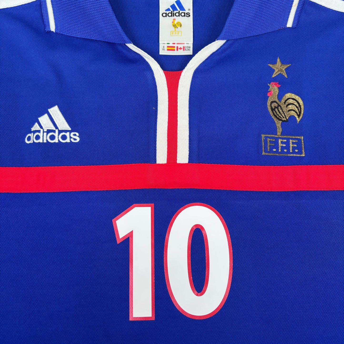 2000/01 France Home Shirt - Zidane - XL