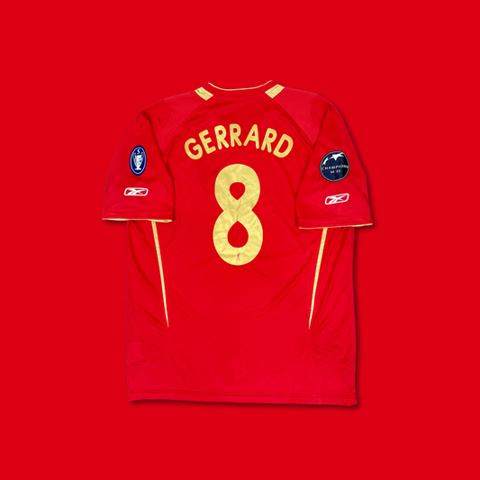 2005/06 Liverpool Home Cup Shirt - Gerrard - L