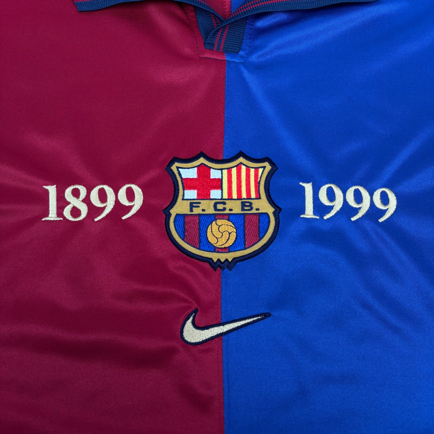 1999/00 Barcelona Centenary Shirt - Rivaldo - XL