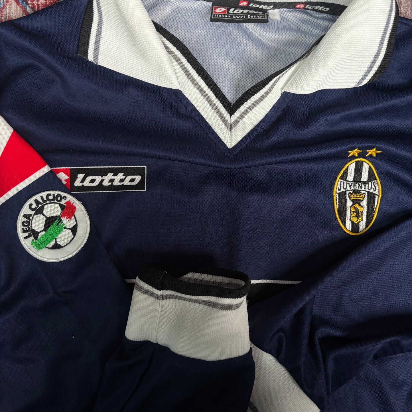 2001/02 Juventus Away Longsleeve Shirt - Player Issue - L - Trezeguet